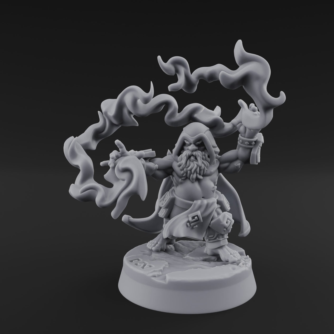 Flames Towering Skyward Dwarf Fire Casters B