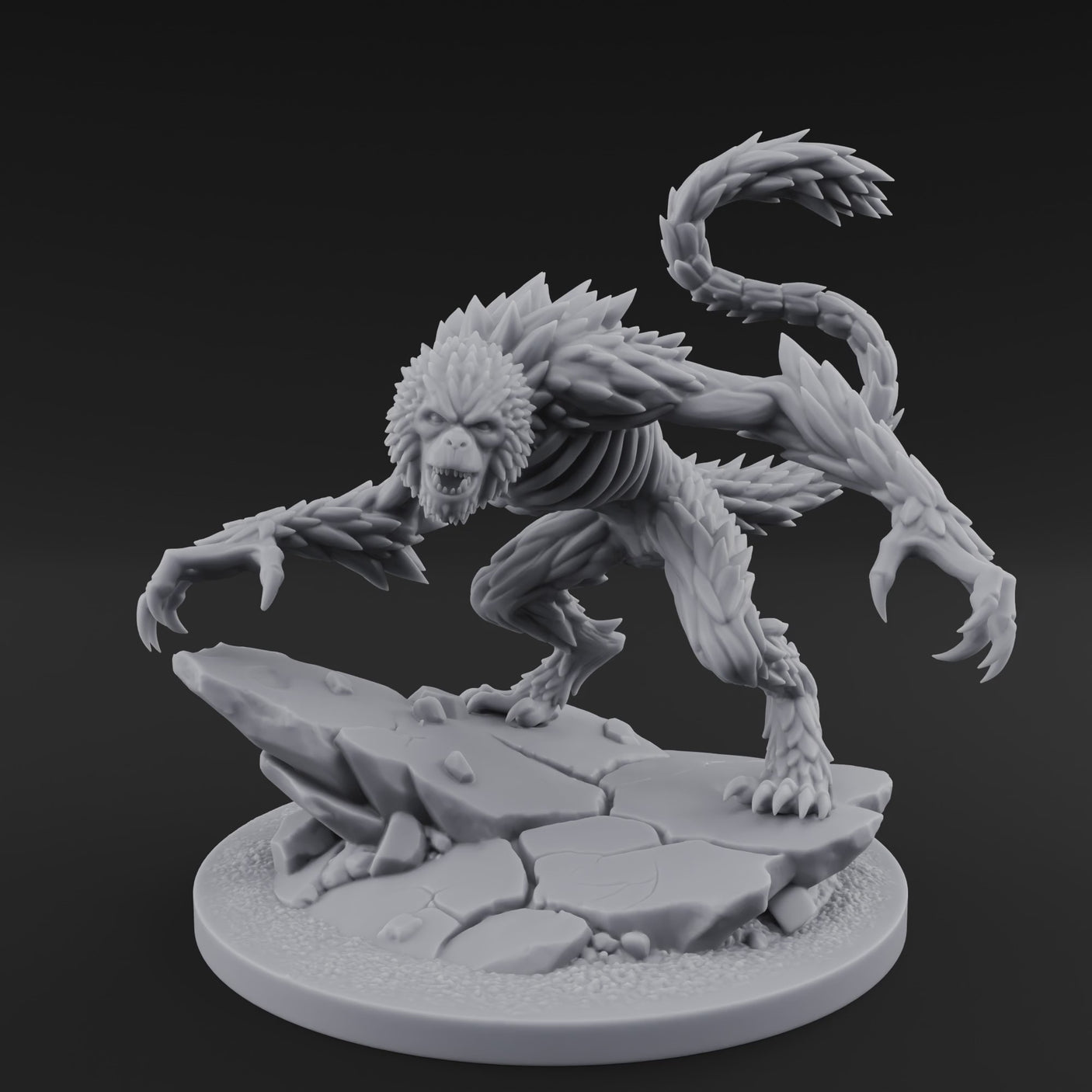 Snarling On Stone Barghest Beasts A