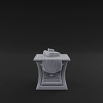 Cloth-Bundled Pedestal Table