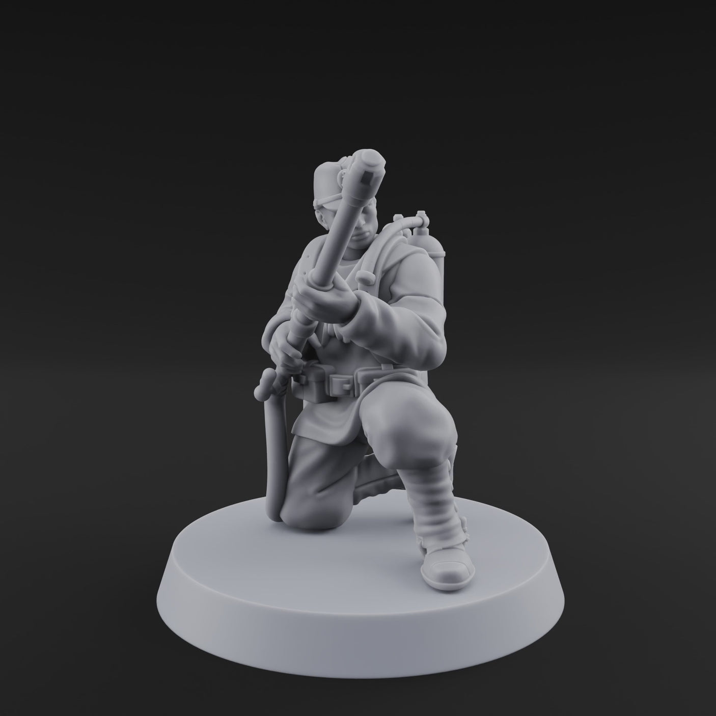 Shouldering The Flamethrower World War 2 Japanese Soldiers B