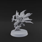 Cape Billowing Skyward Halfling Rogue