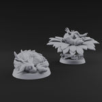 Curled Up Slumbering Faerie Dragon Wyrmling