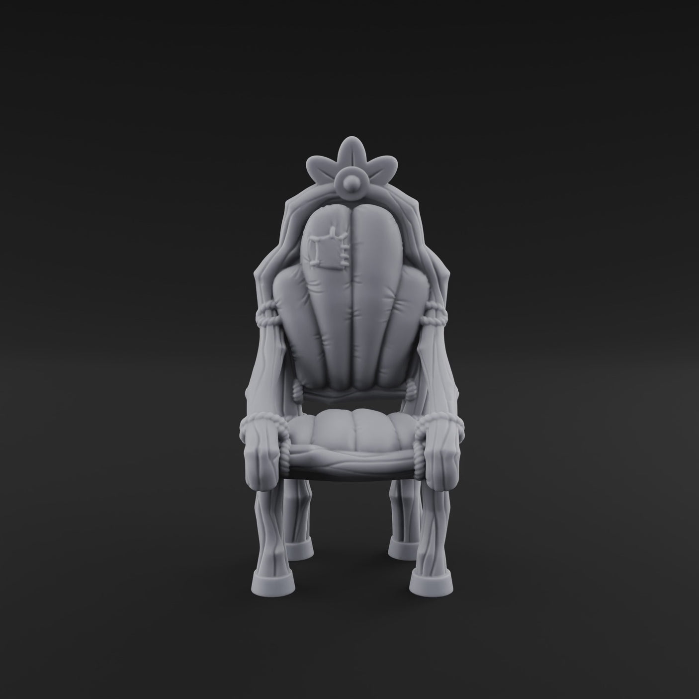 Shell-Backed Throne Chair