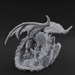 Perched Menacing Red Dragon