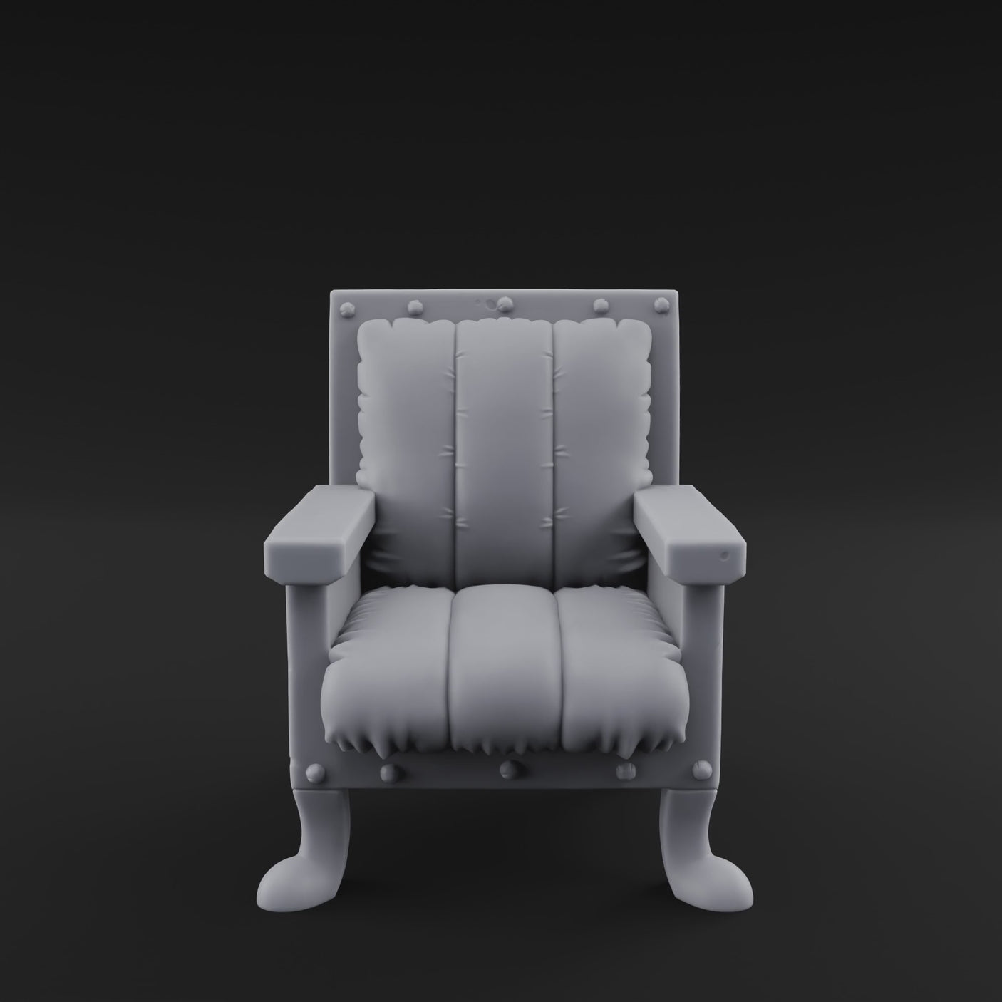 Riveted-Frame Throne Chair