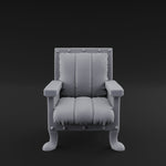 Riveted-Frame Throne Chair