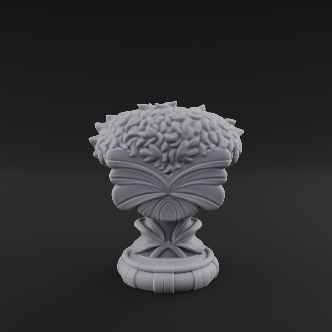 Marble-Crested Garden Urn