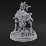 Mounted And Crowned Demon Warlord B