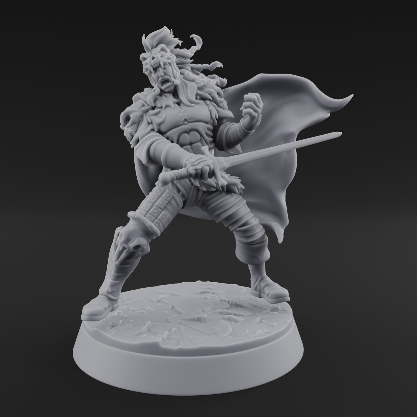 Cape Billowing Defiant Warlord