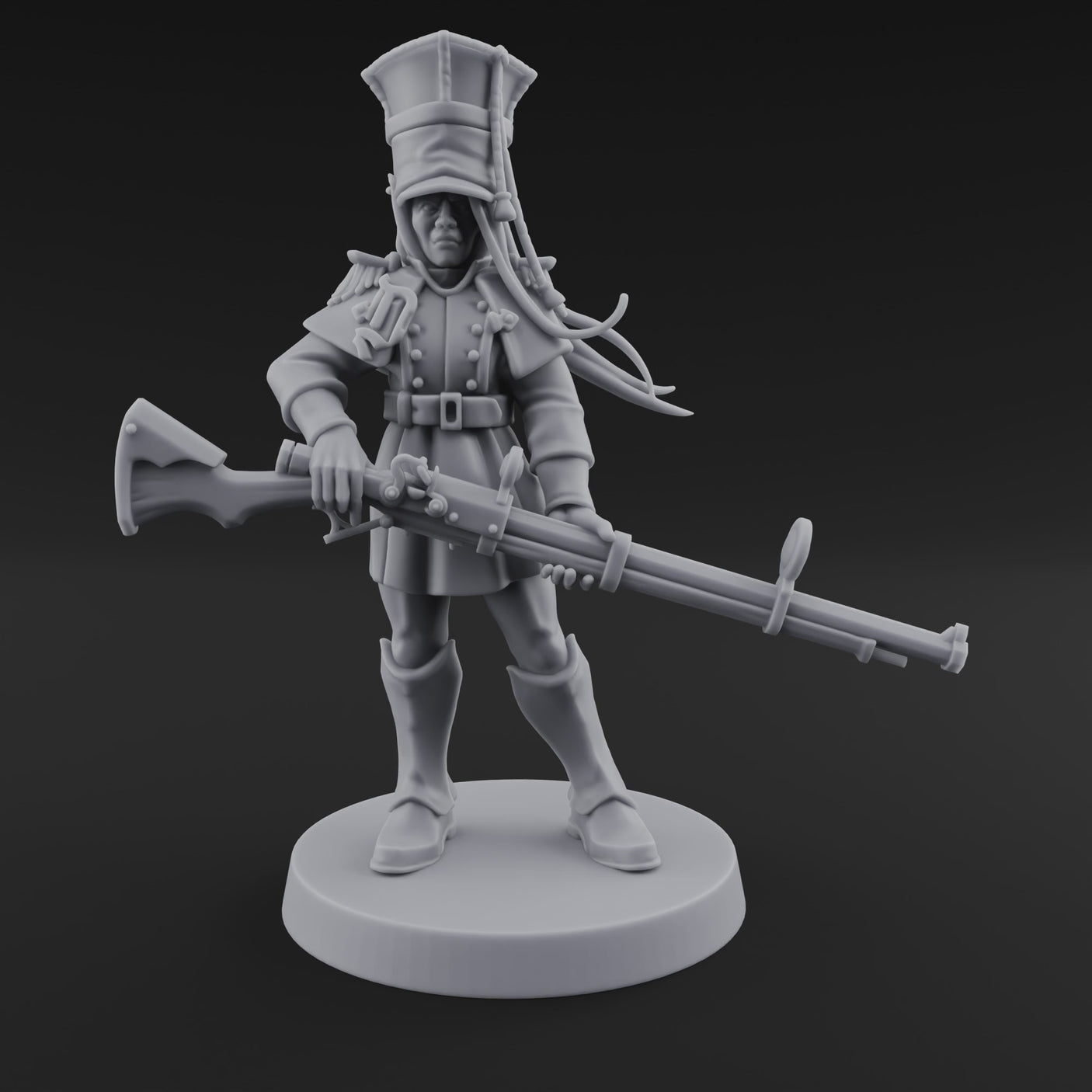 Bayonet Poised Human Soldier