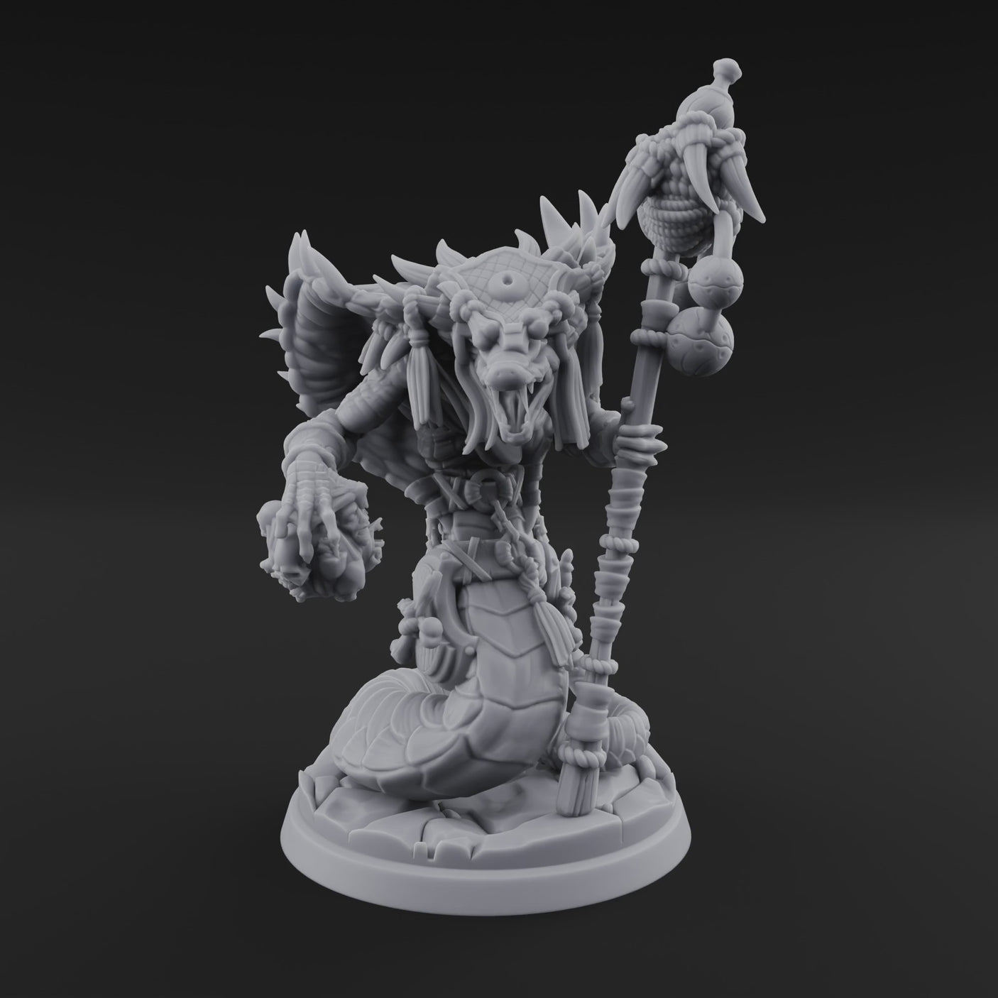 Skulls Dangling Naga Warlocks B