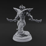 Spear Thrust Snarling Naga Warrior B