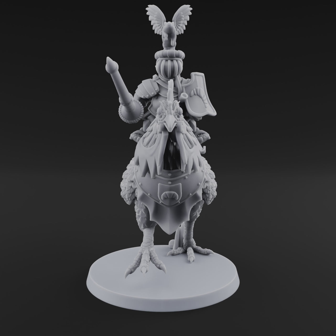 Regally Mounted Halfling Chicken Riders C