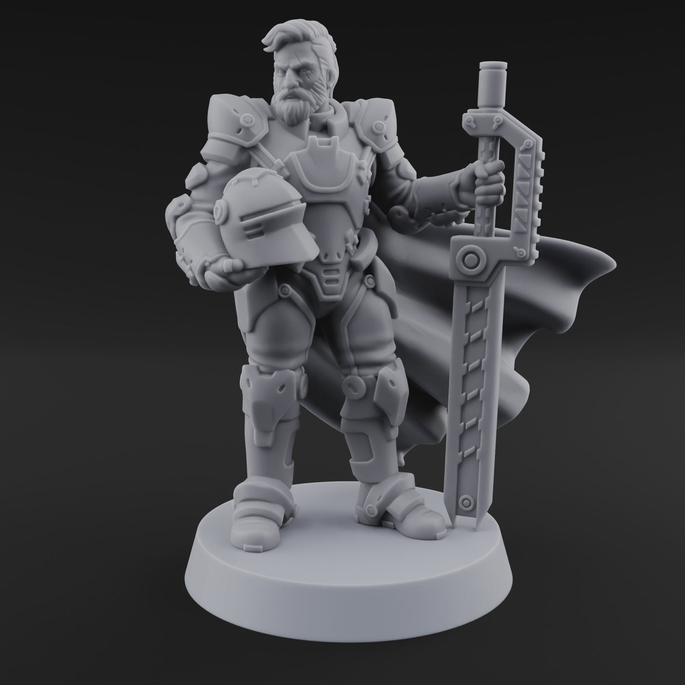 Holding Court With Steel Human Space Knight