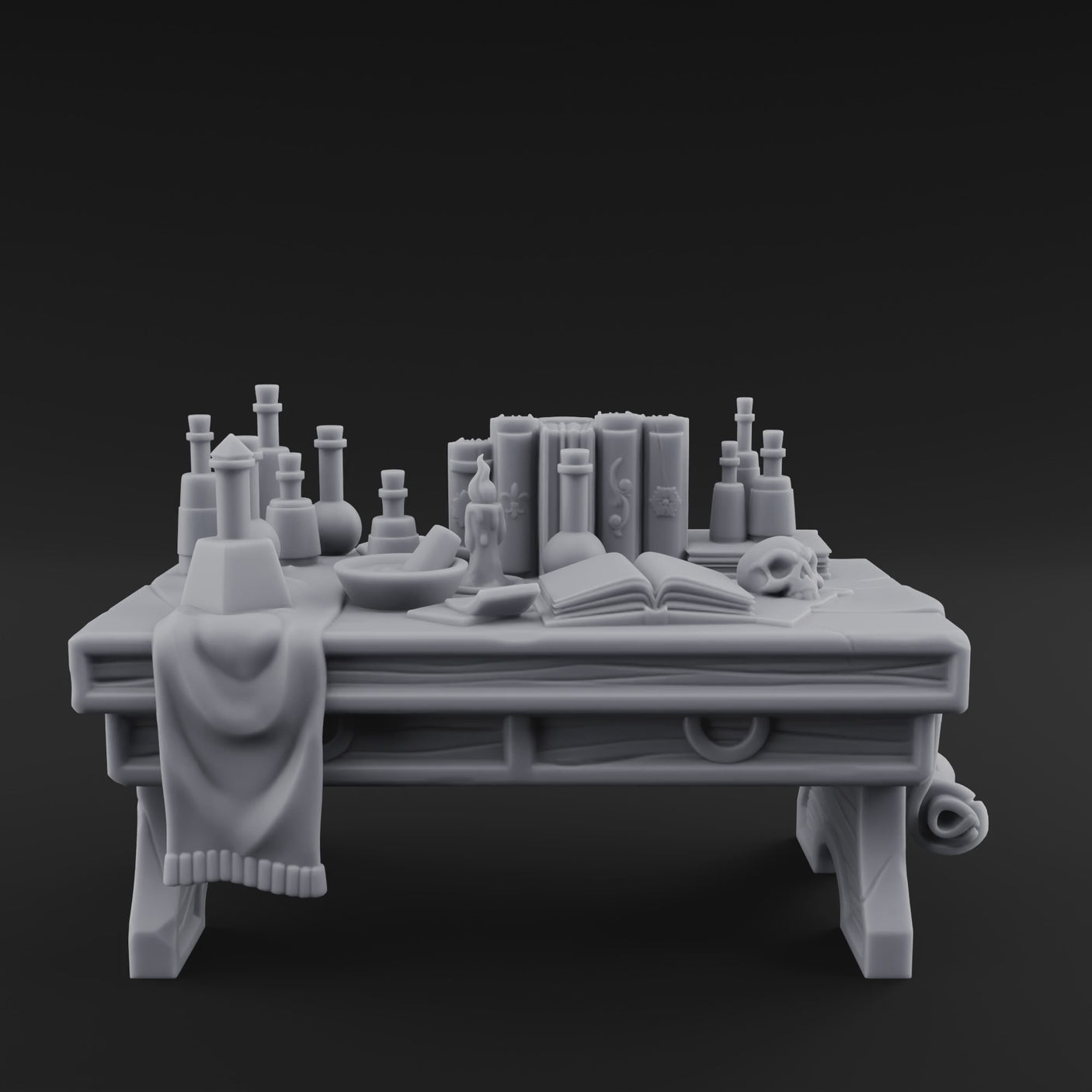 Cluttered Alchemist Desk B