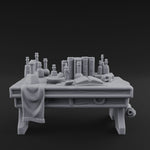Cluttered Alchemist Desk B