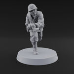 Bayonet Charging World War 2 Japanese Riflemen E