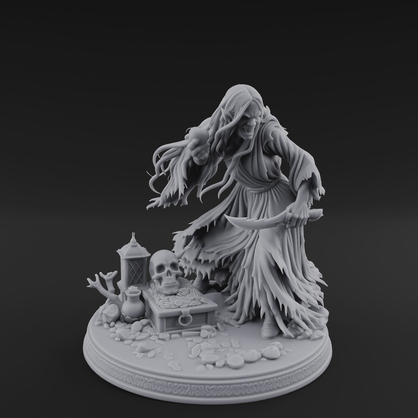 Hovering Over Spoils Hag Witch