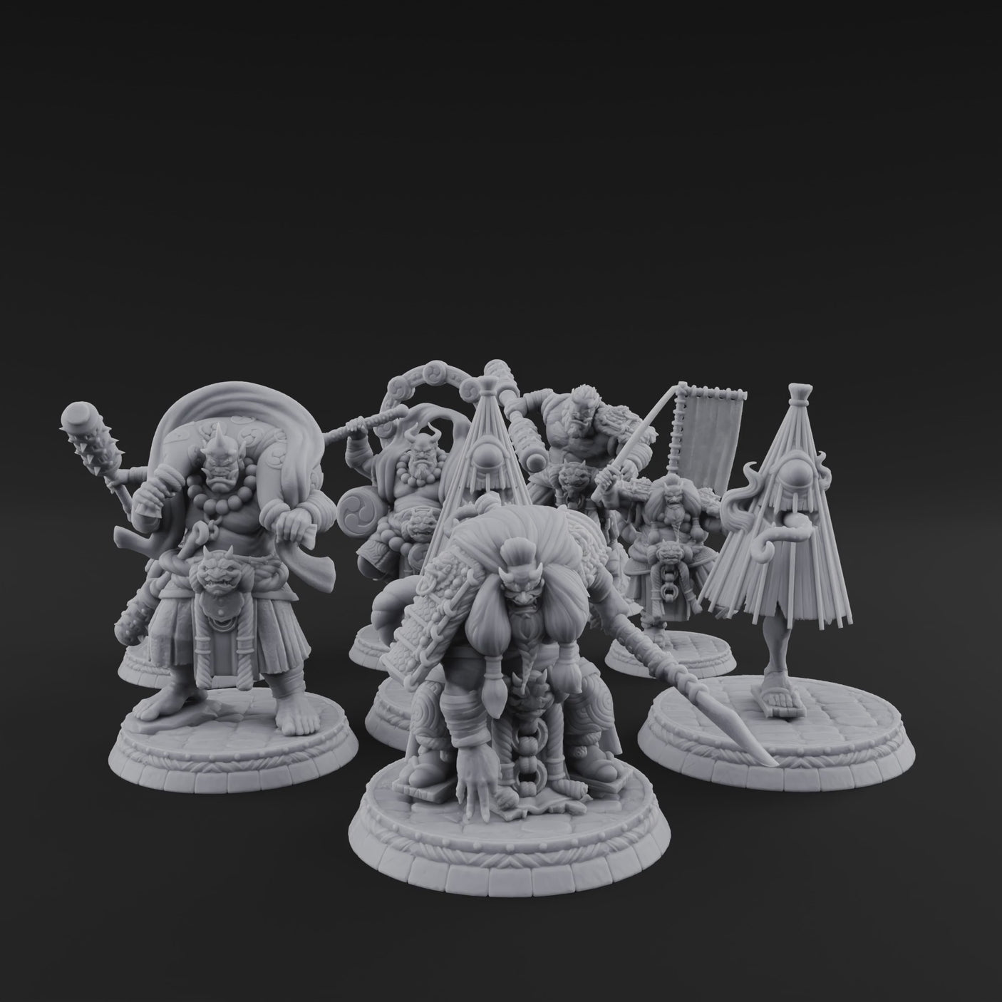 Turned Townsfolk Oni Fighters