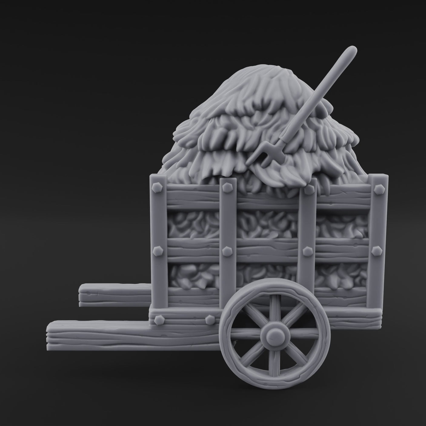 Pitch-Laden Hay Cart