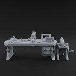 Cluttered-Surface Craftsman's Workbench