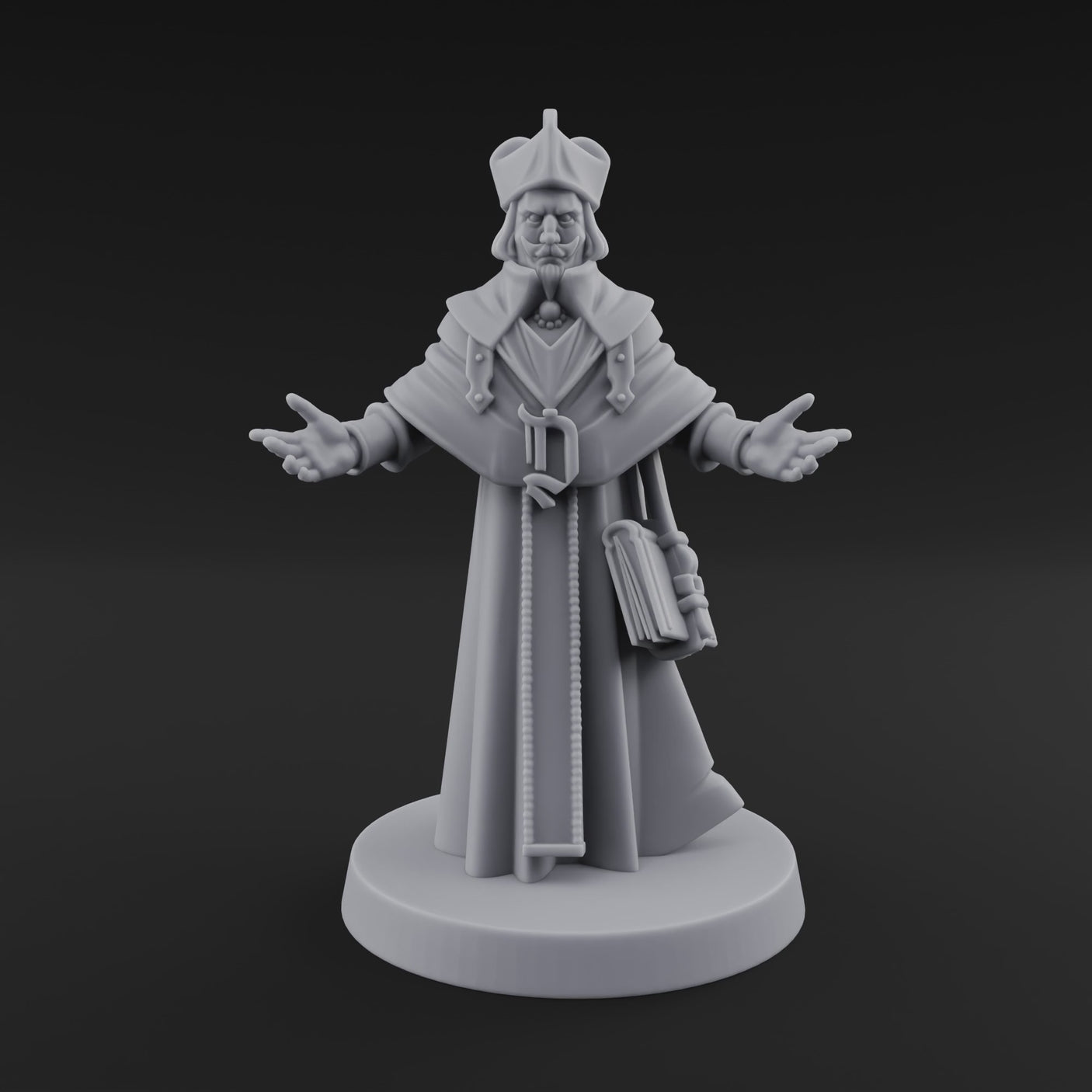 Arms Spread Wide Preaching Human Cleric