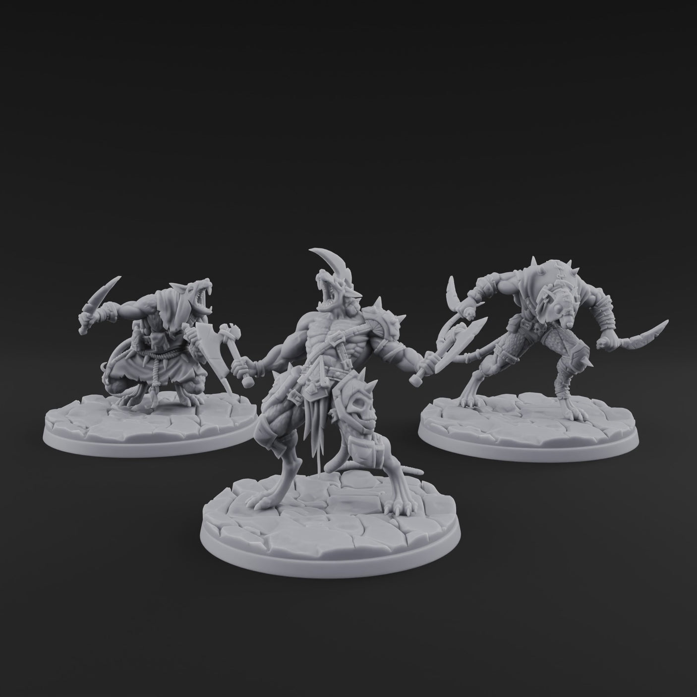 Weapons Spread Wide Screeching Ratfolk