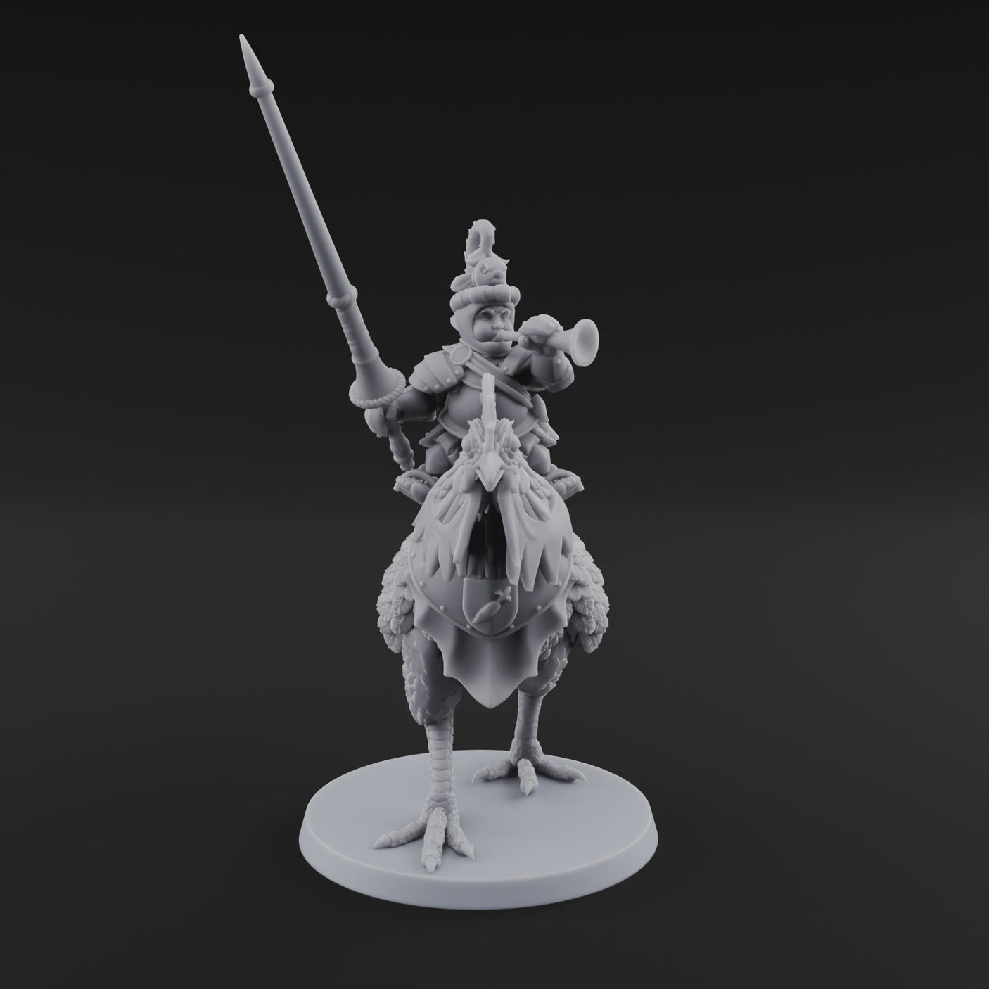 Regally Mounted Halfling Chicken Riders D