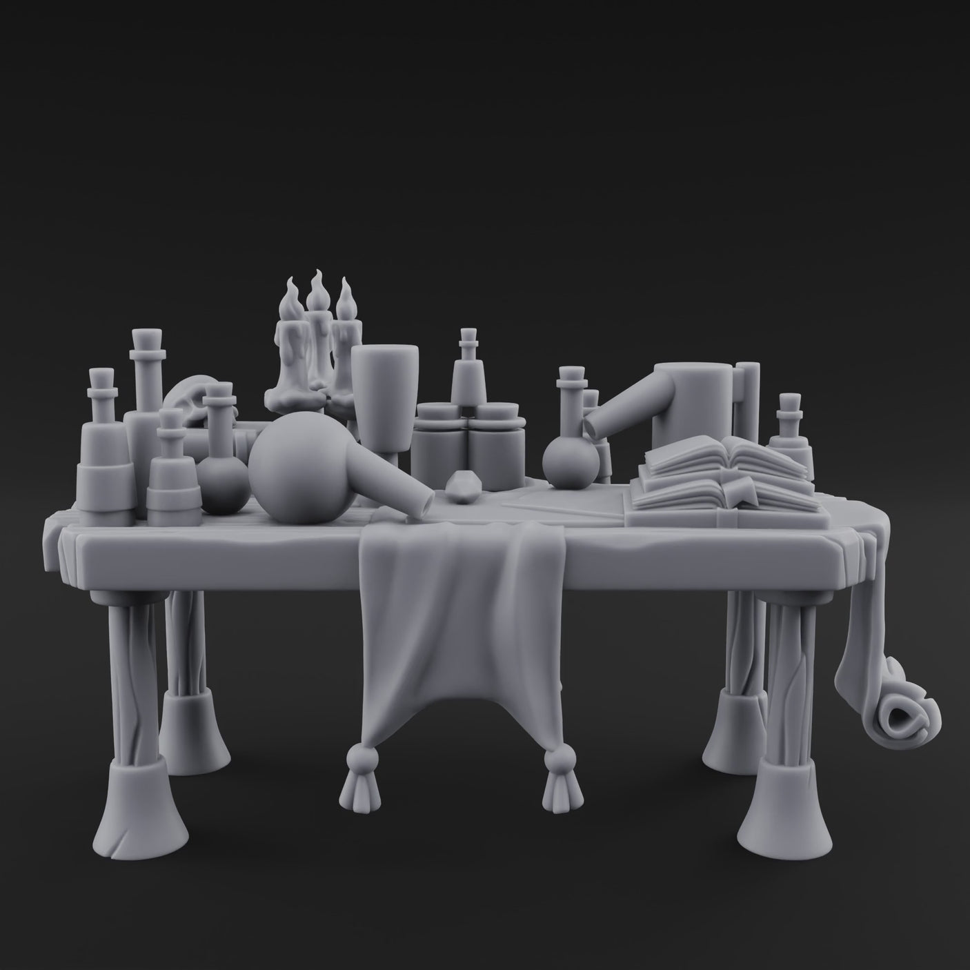 Cluttered Alchemist Desk C