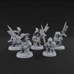 Feather Flourishing Halfling Halberdiers