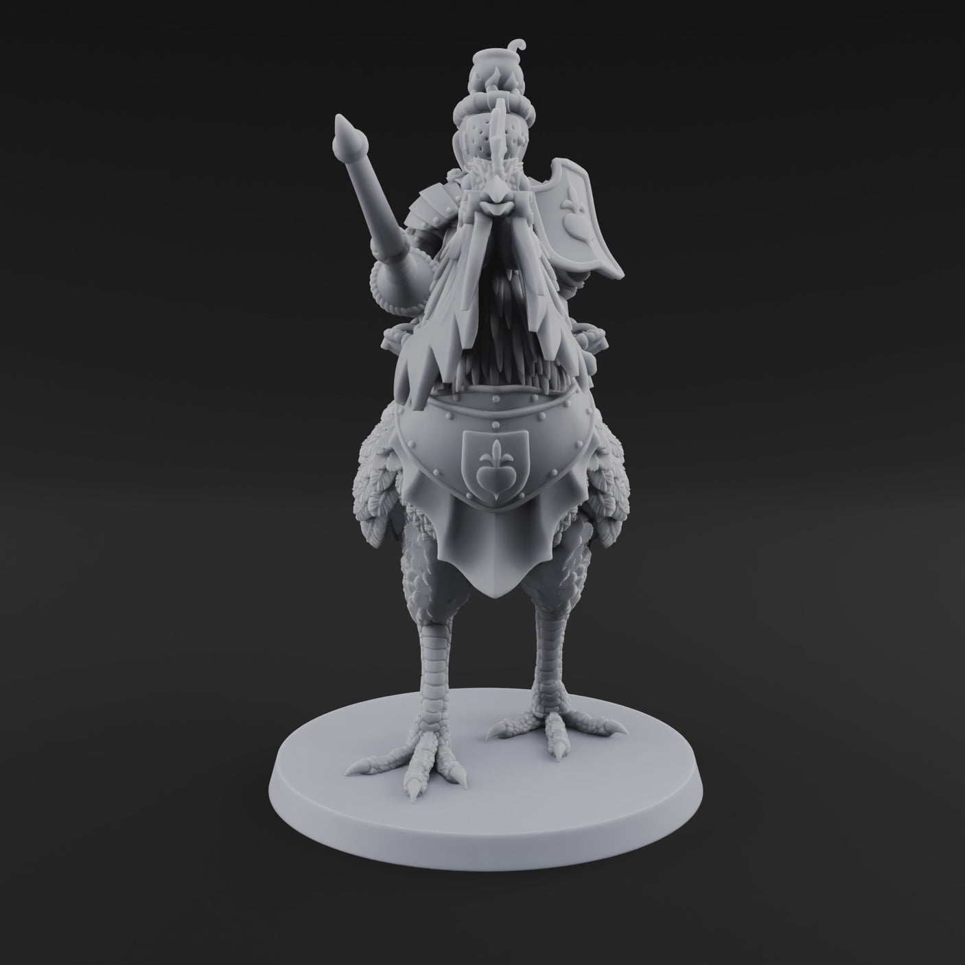 Regally Mounted Halfling Chicken Riders A