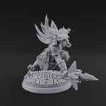 Aztec Inspired Spear Held High Hobgoblin Warrior B