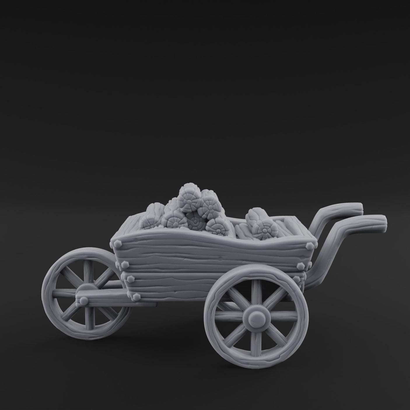 Log-Laden Merchant's Cart