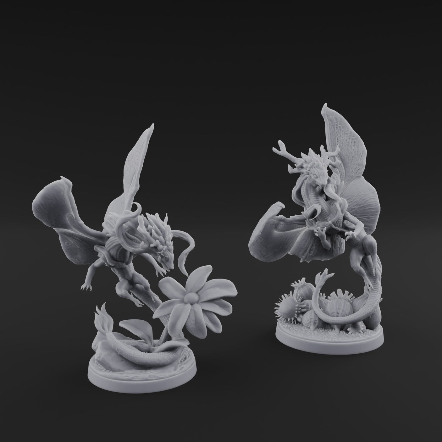 Stretching  Faerie Dragons