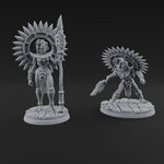 Aztec Inspired Spiked Crown Commanding Hobgoblin Warlord