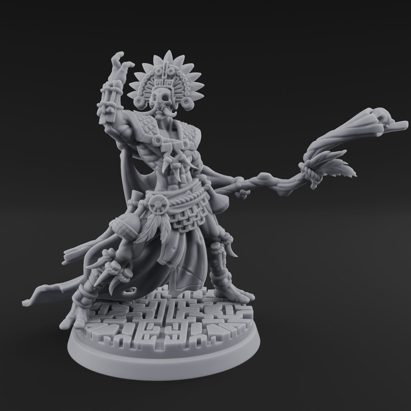 Aztec Inspired Feathered Incantation Hobgoblin Shaman A