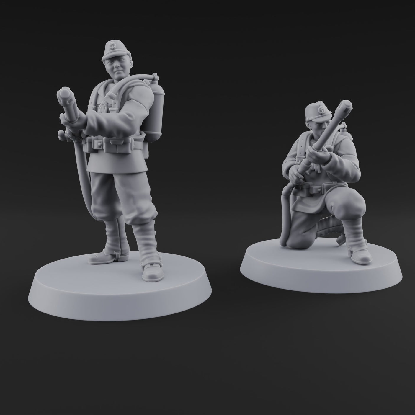 Shouldering The Flamethrower World War 2 Japanese Soldiers