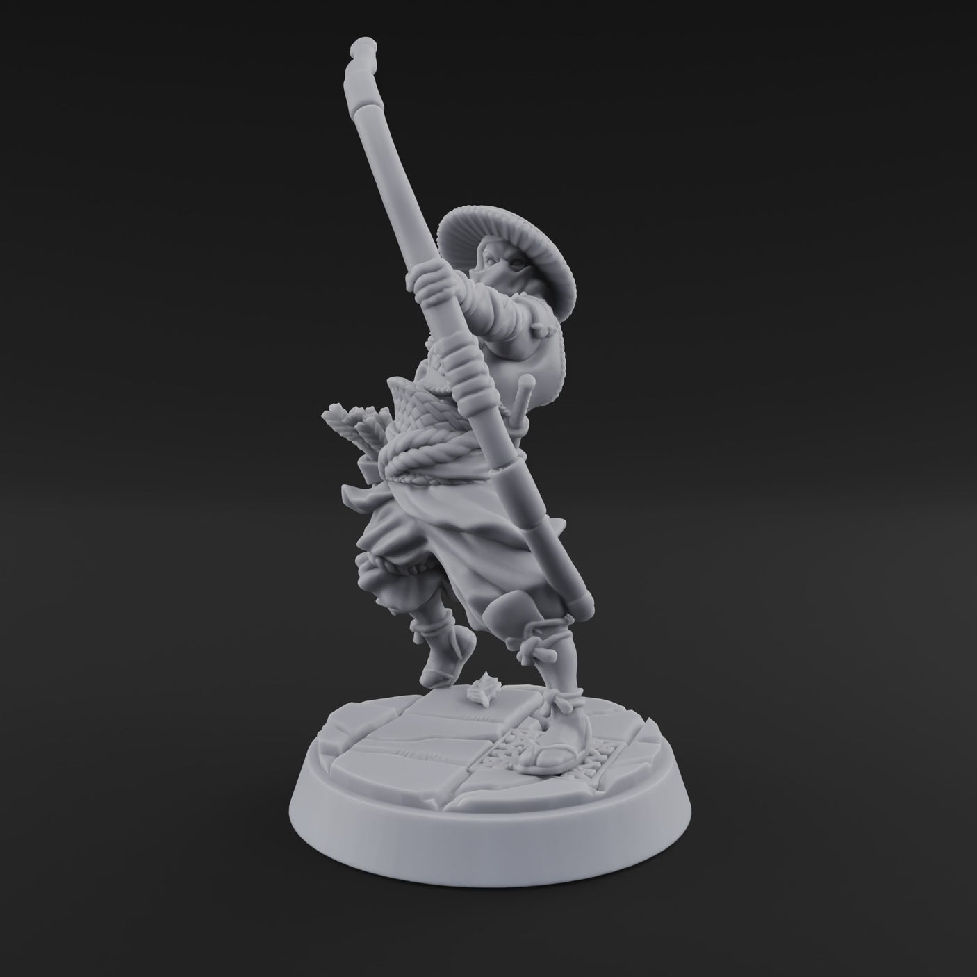 Bow Flexing Ashigaru Archers C