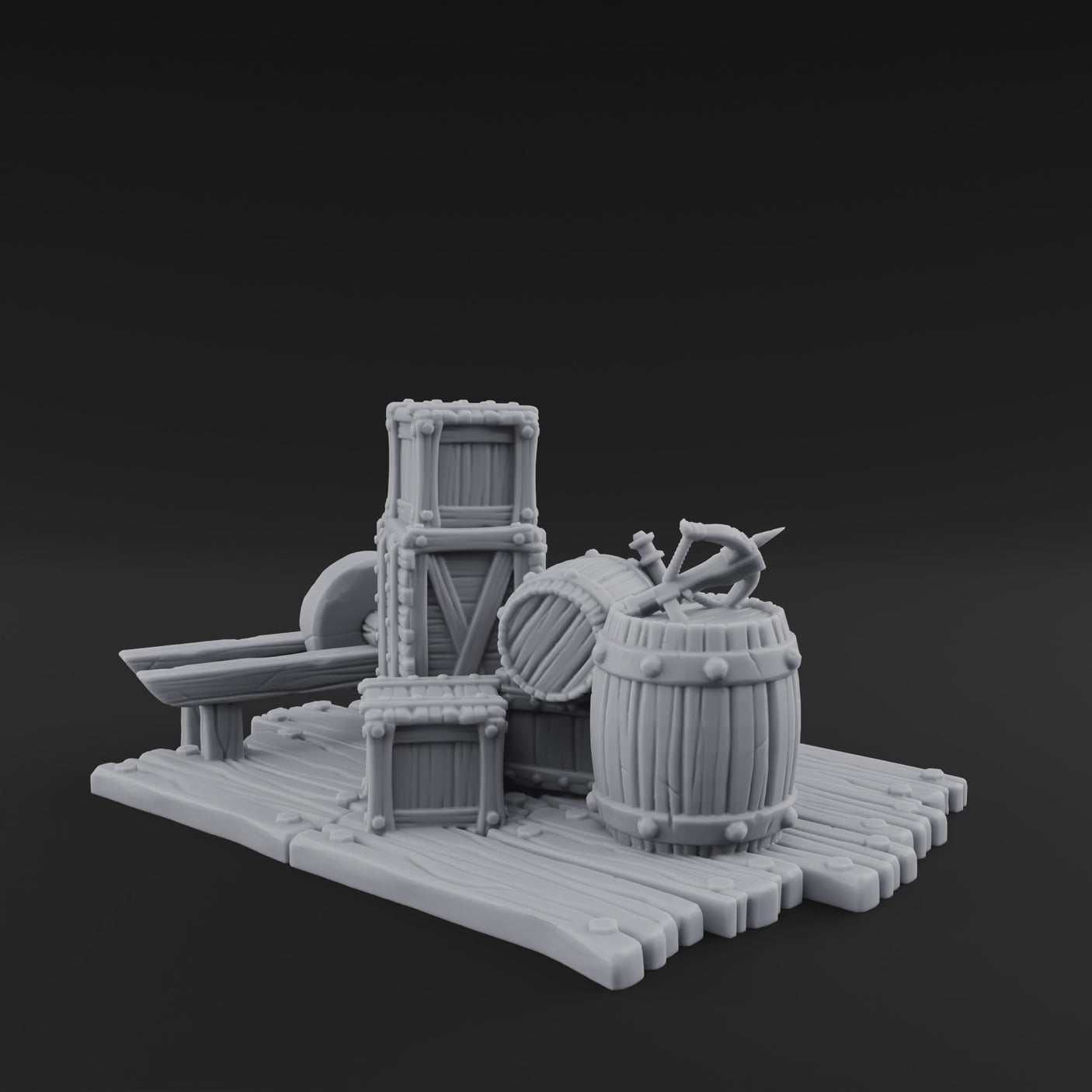 Rope-Bound Merchant Cargo Display