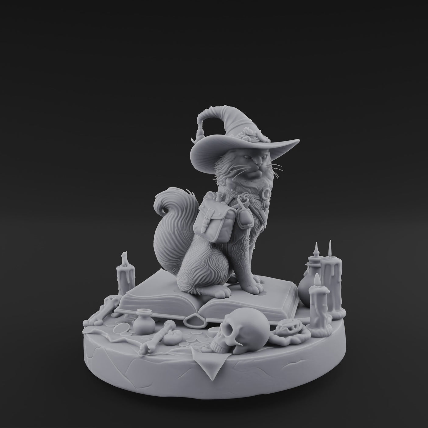 Dapper Wanderer Cat Sorcerer