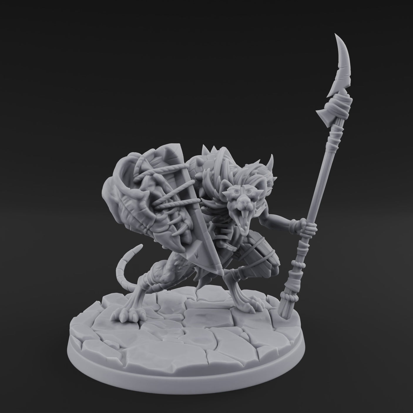 Staff Wielding Fangs Ratfolk A
