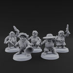 Makeshift Weapons Held High Halfling Militia
