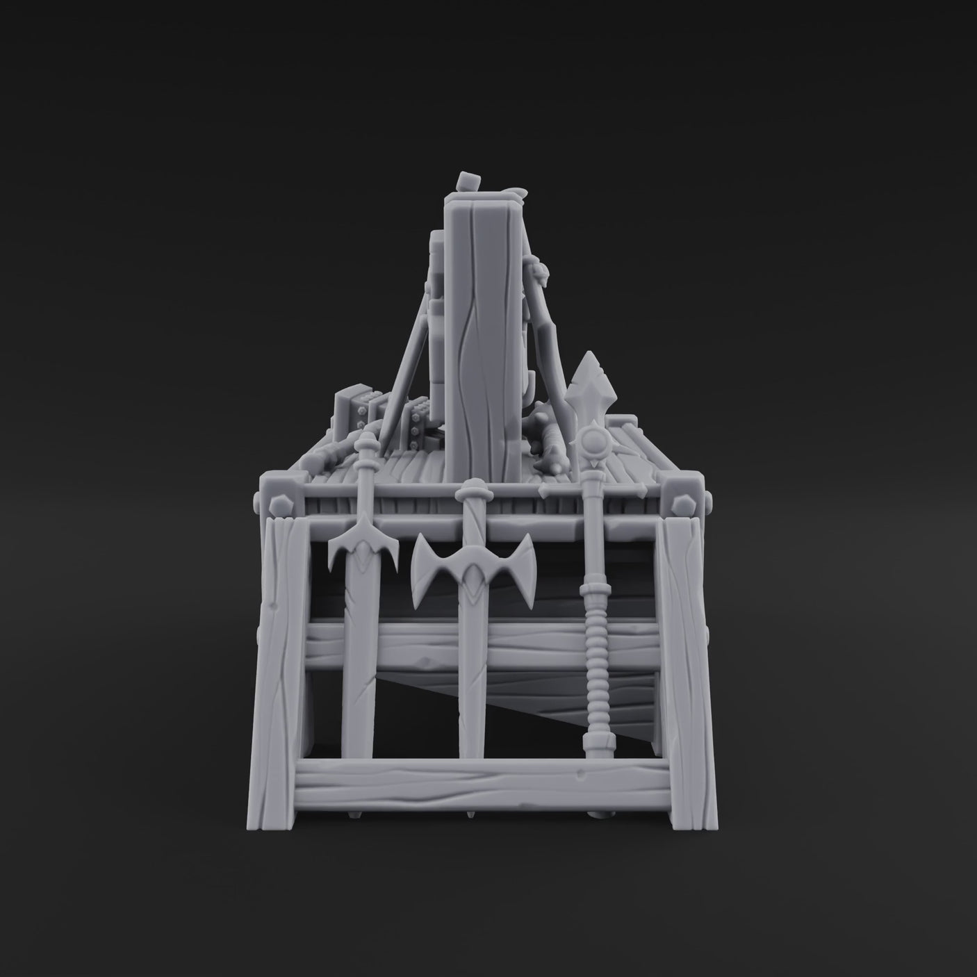 Axes Mounted Display Weapon Rack