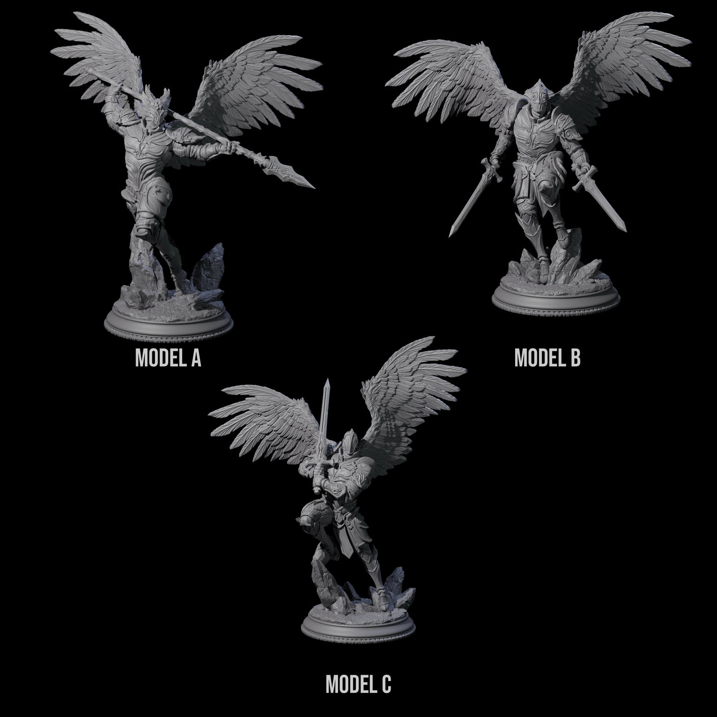 Three Soaring Devas