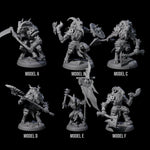 Six Shadowy Beastmen