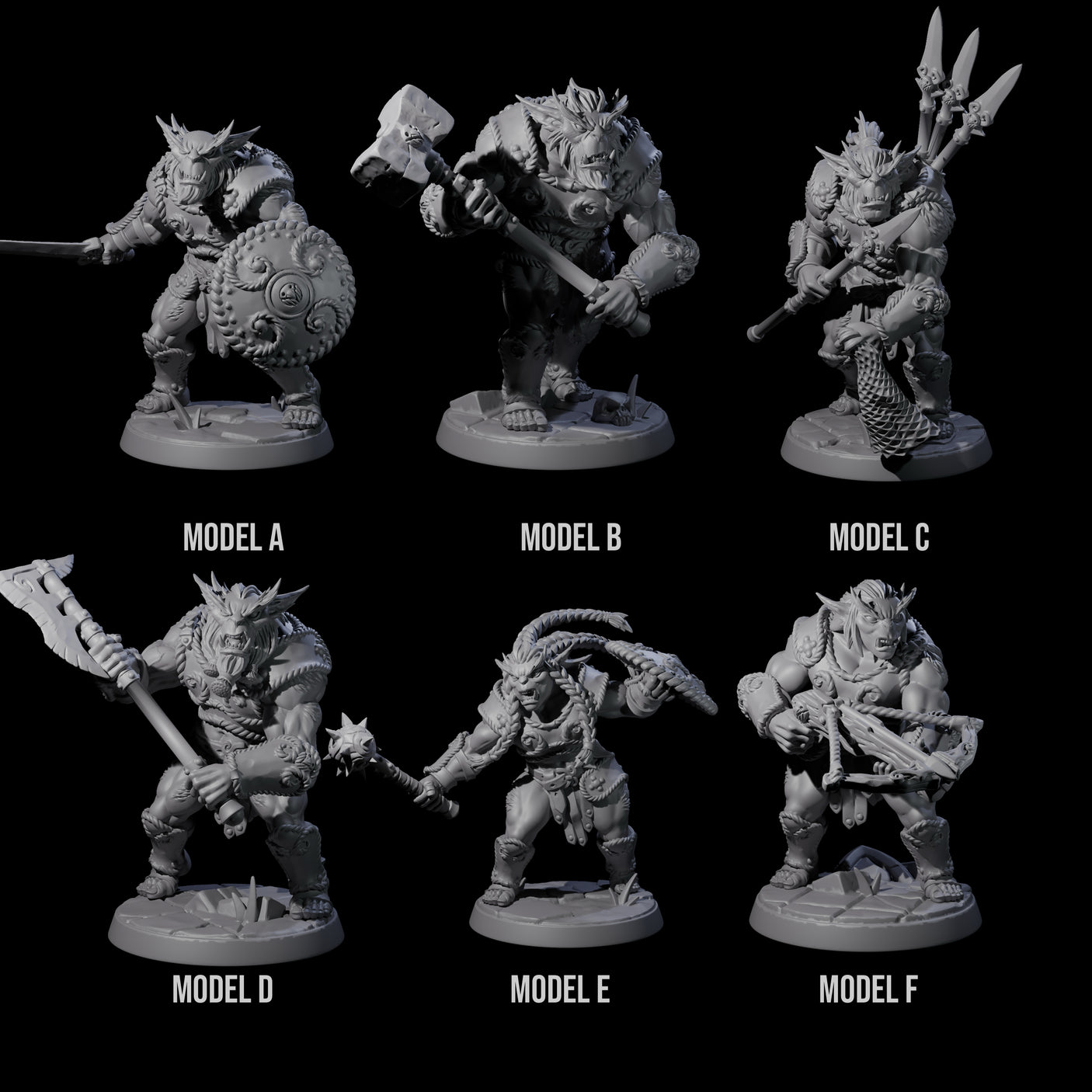 Six Grimy Bugbears