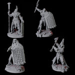 Four Saurian War Priests