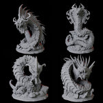 Four Coiled Giant Snakes
