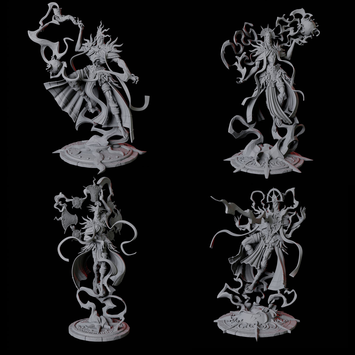 Four Sparking Celestial Mages