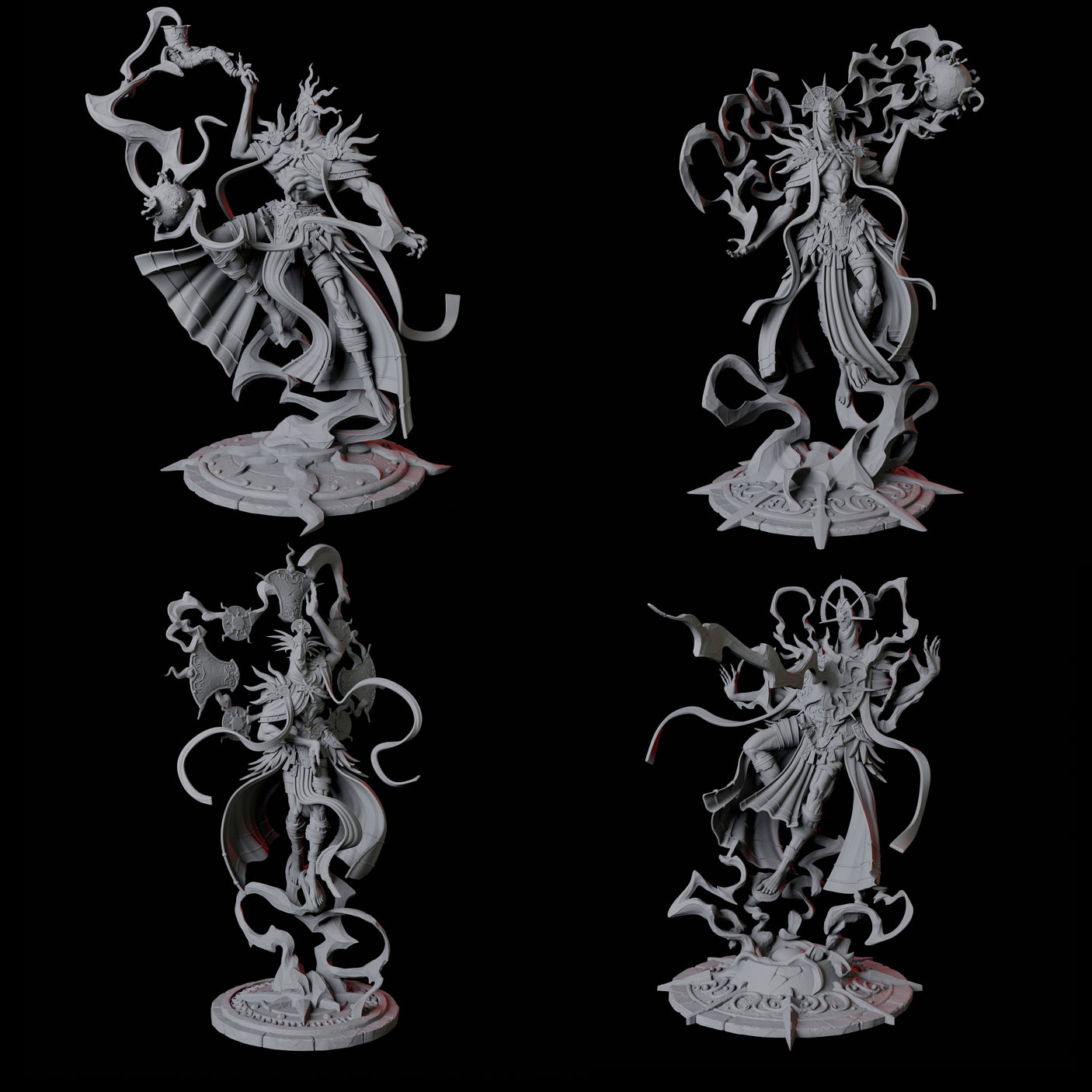 Four Sparking Celestial Mages